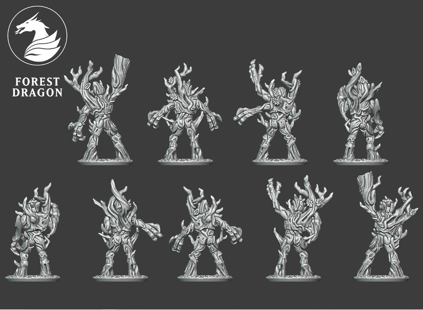 Wood Elves - Greater Forest Spirits Regiment 10MM Scale