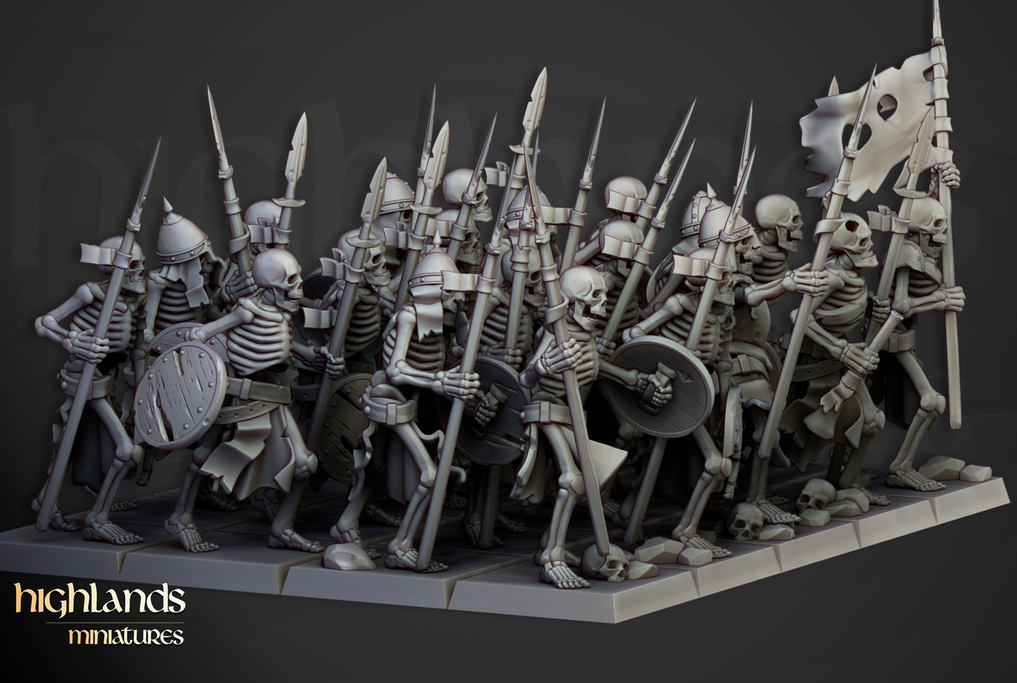 Skeleton Spearmen Unit
