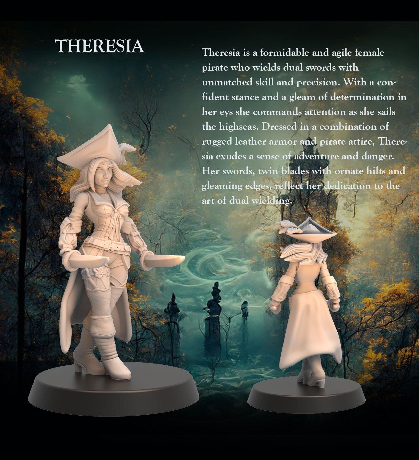 Tabletop Heroes - Theresia the Pirate