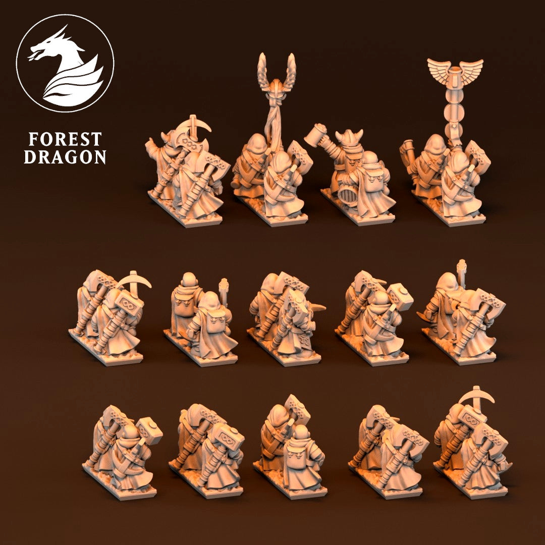 Dwarfs - Crossbow Regiment 10MM Scale