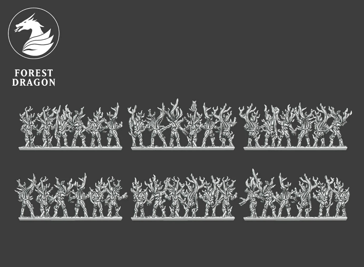 Wood Elves - Forest Spirits Regiment 10MM Scale