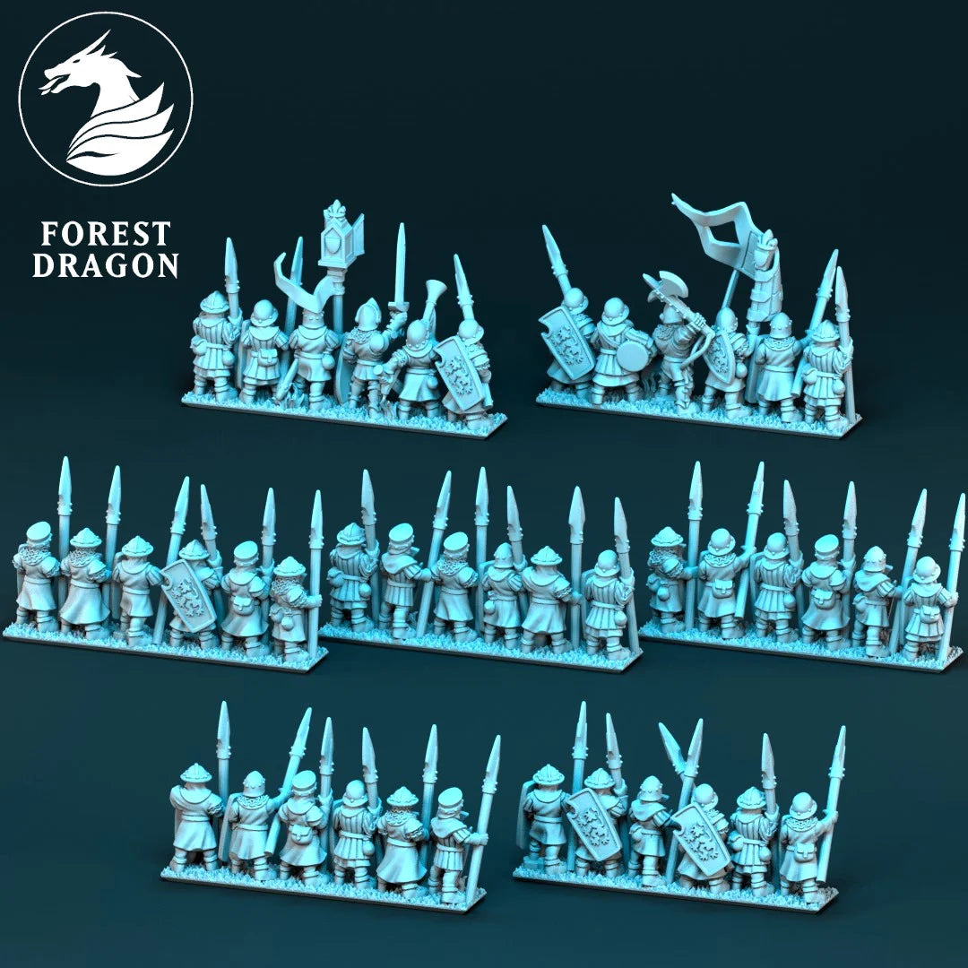 Chivalric Knights - Knight Retainers 10MM Scale
