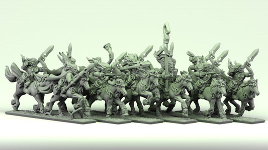 Wood Elves - Light Cavalry Regiment 10MM Scale
