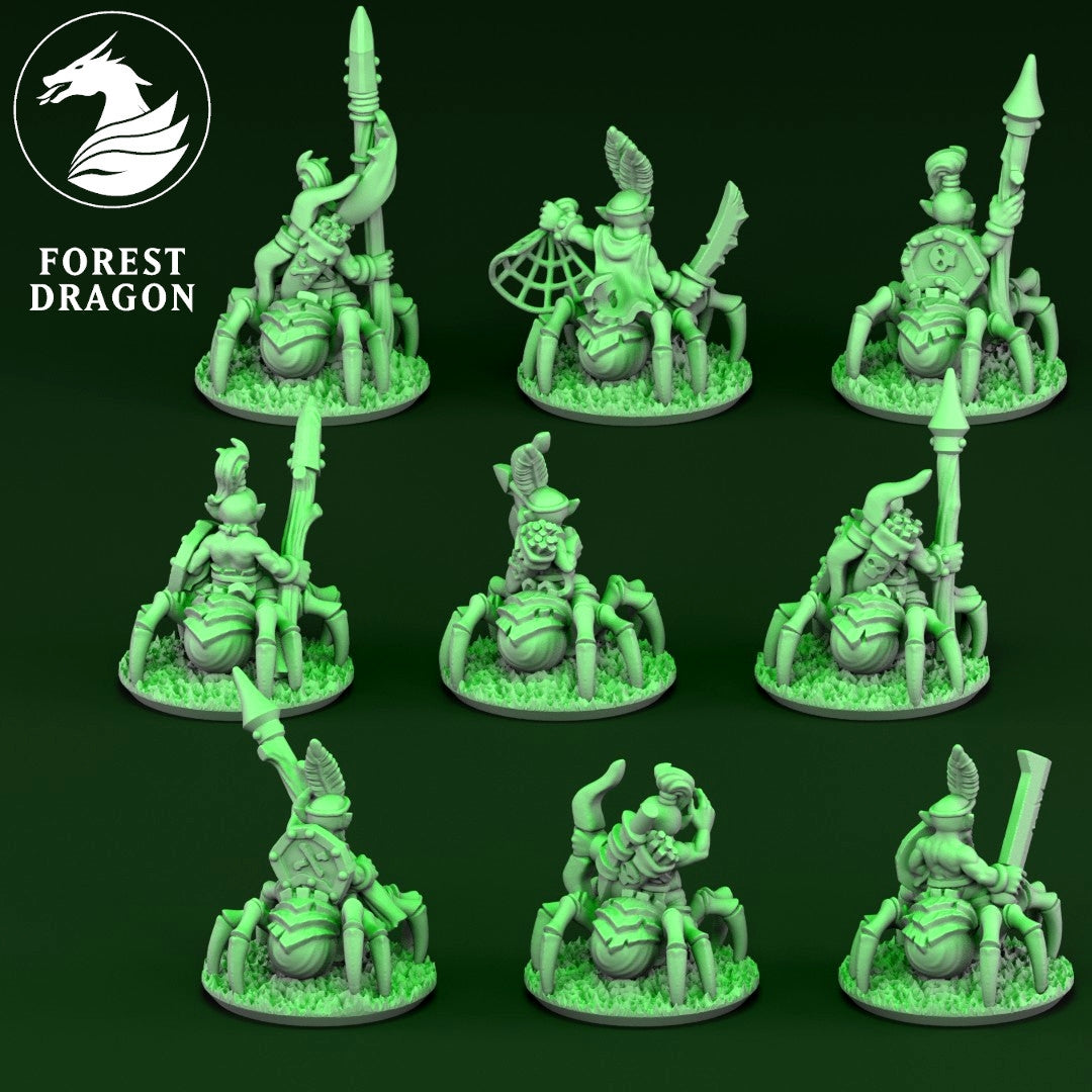 Orcs and Goblins - Spider Riders Cavalry Regiment 10MM Scale