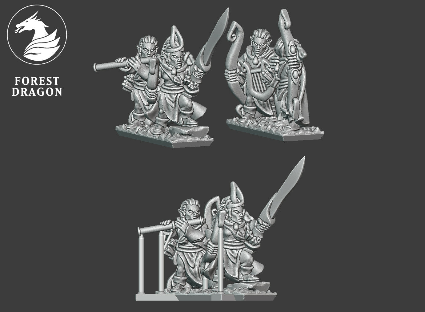 Wood Elves - Archer Regiment 10MM Scale