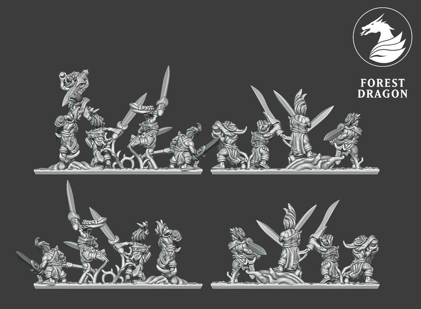 Wood Elves - Blade Dancers 10MM Scale