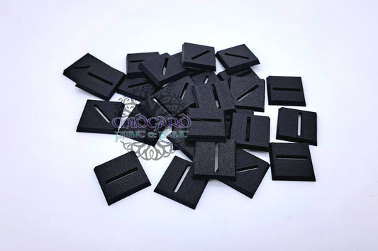 25x25mm Slotted Bases