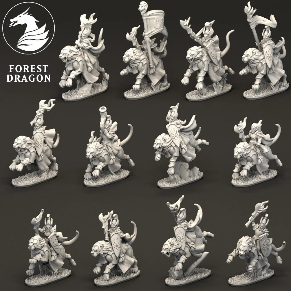 Aurethil Court - Lion Cavalry 10MM Scale