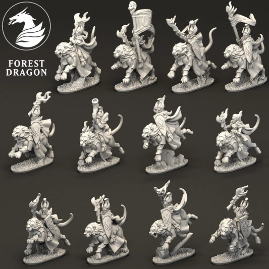 Aurethil Court - Lion Cavalry 10MM Scale