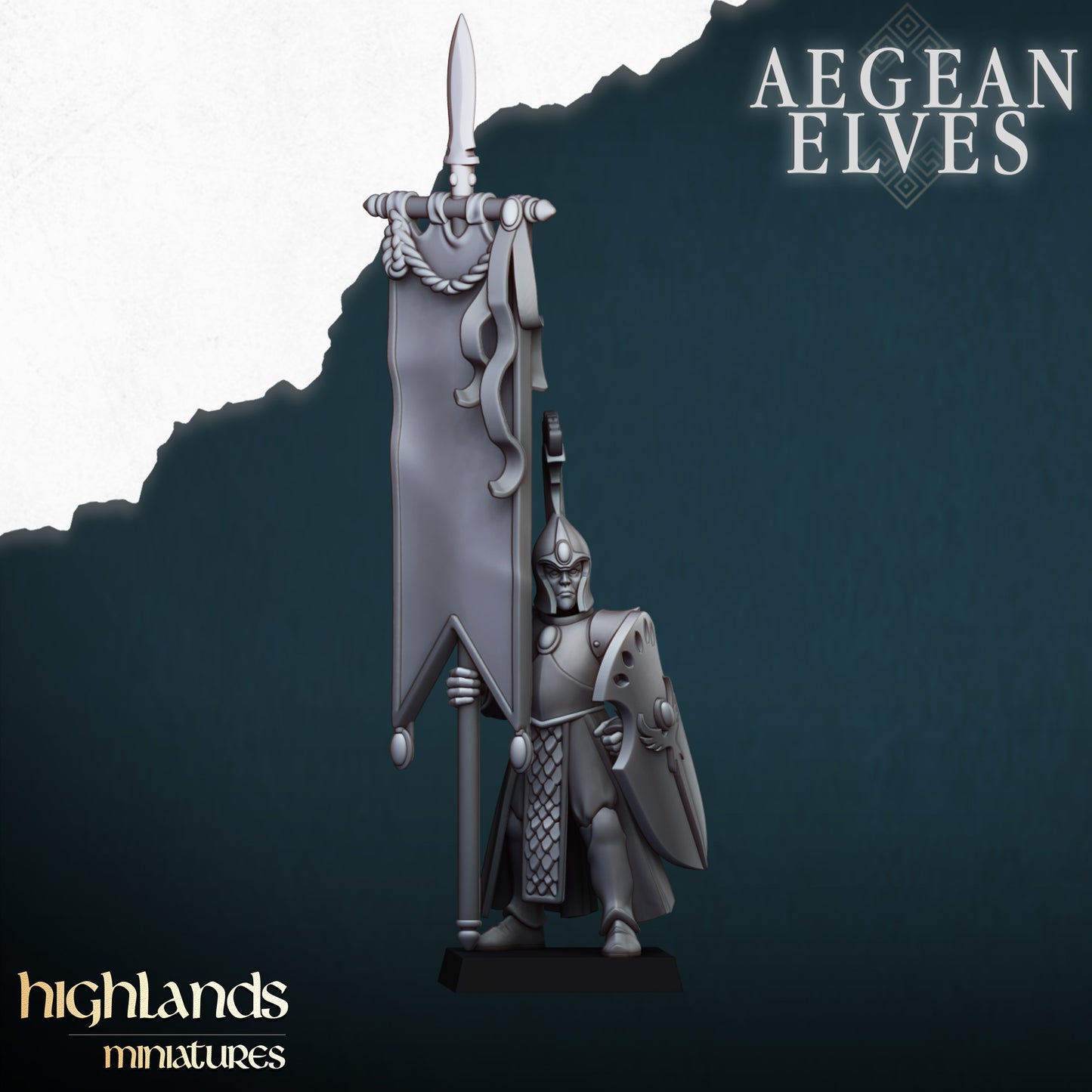 Aegean Elves with Spears Command Group
