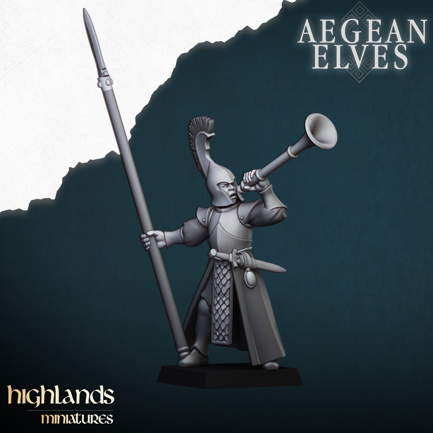 Aegean Elves with Spears Command Group