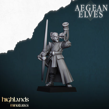Aegean Elves Archers Command Group