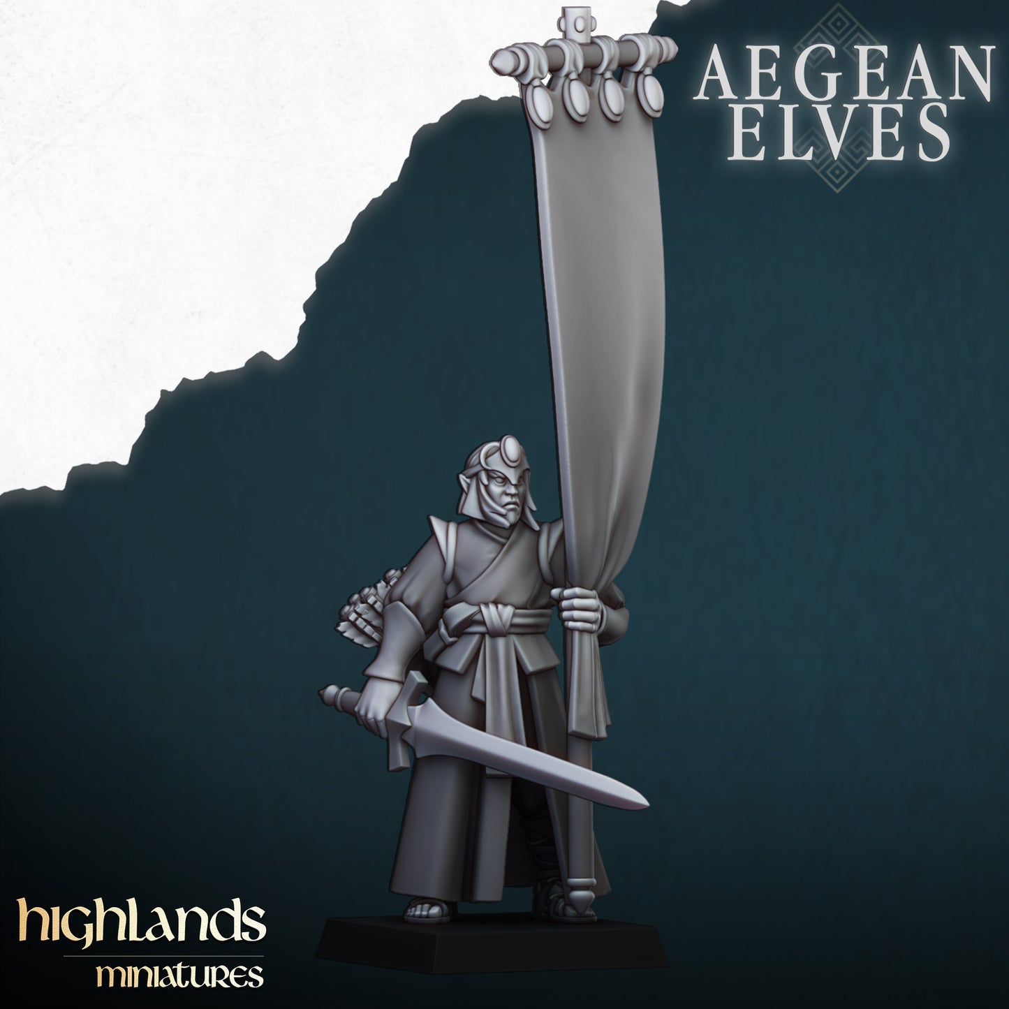 Aegean Elves Archers Command Group