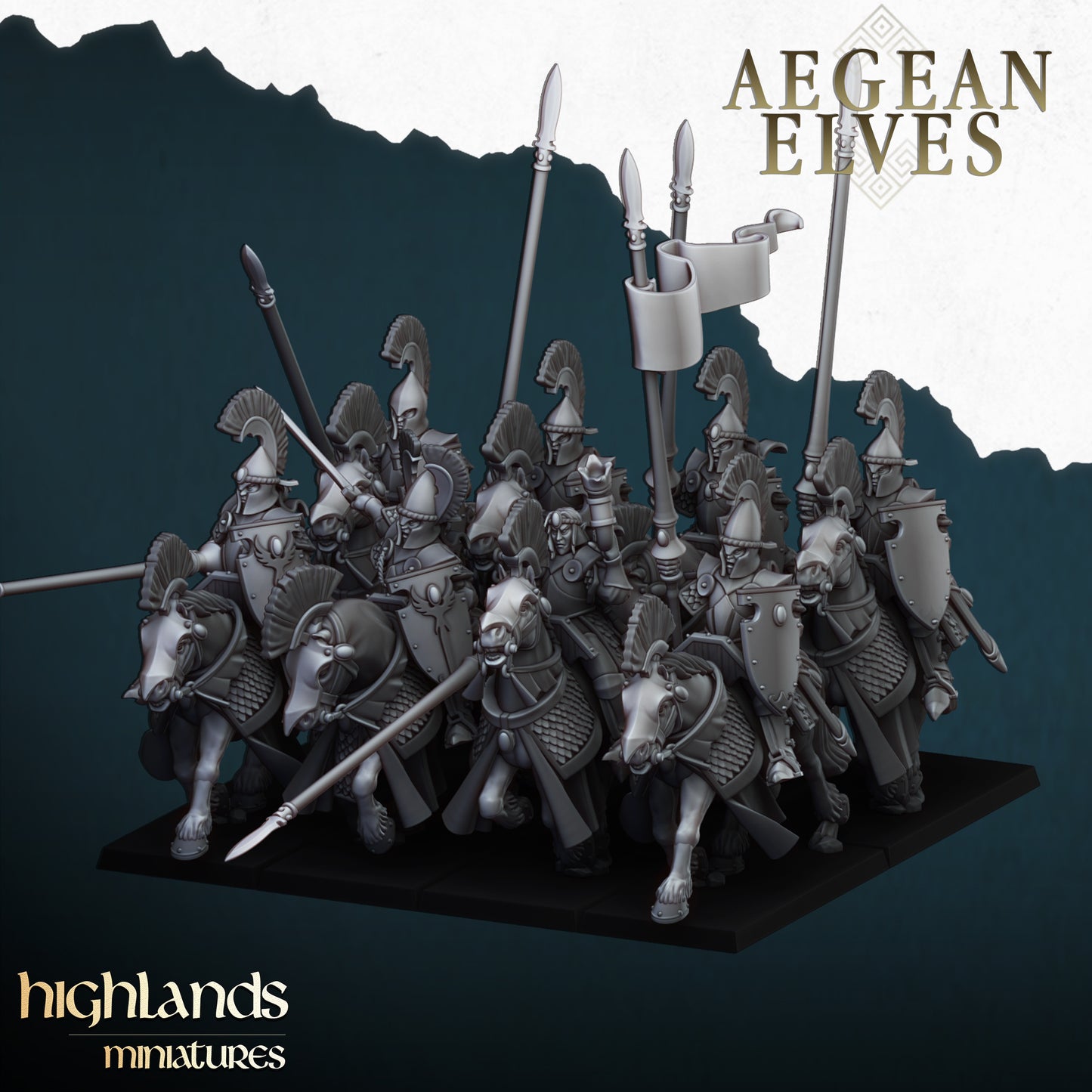 Aegean Elves Mounted Lances Core