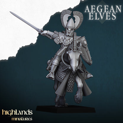 Aegean Elves Mounted Lances with Command