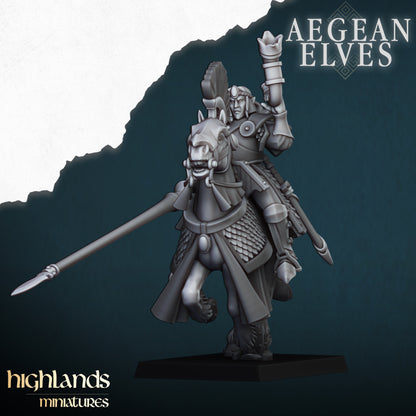Aegean Elves Mounted Lances with Command