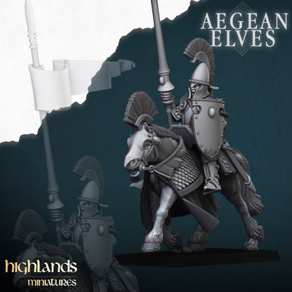 Aegean Elves Mounted Lances with Command