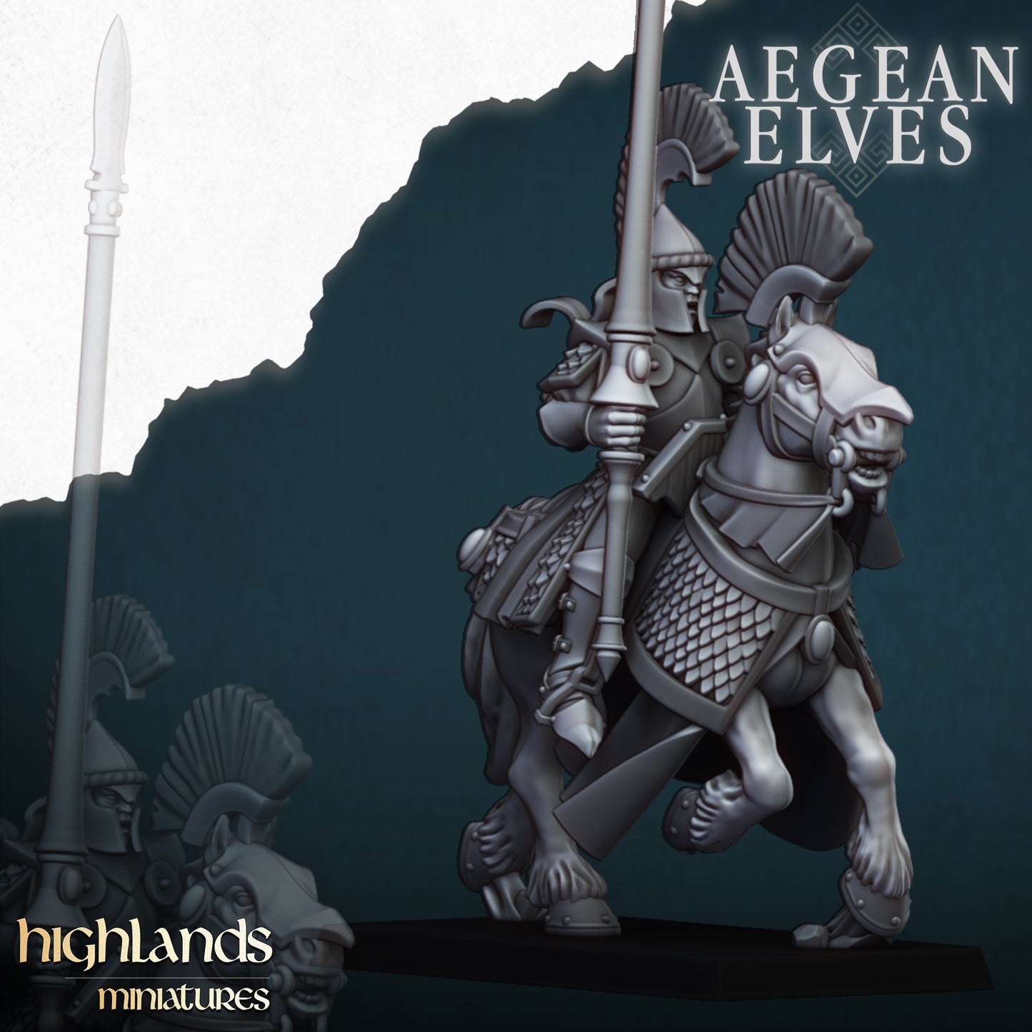 Aegean Elves Mounted Lances Core