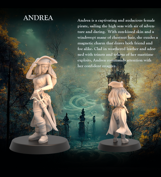 Tabletop Heroes - Andrea the Pirate
