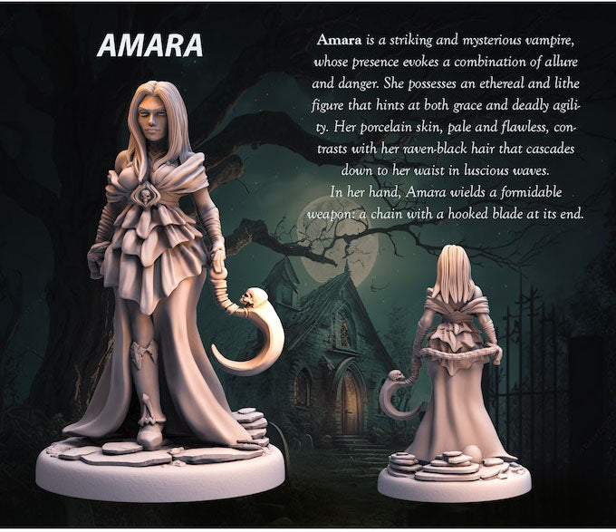 Tabletop Heroes - Amara the Vampire
