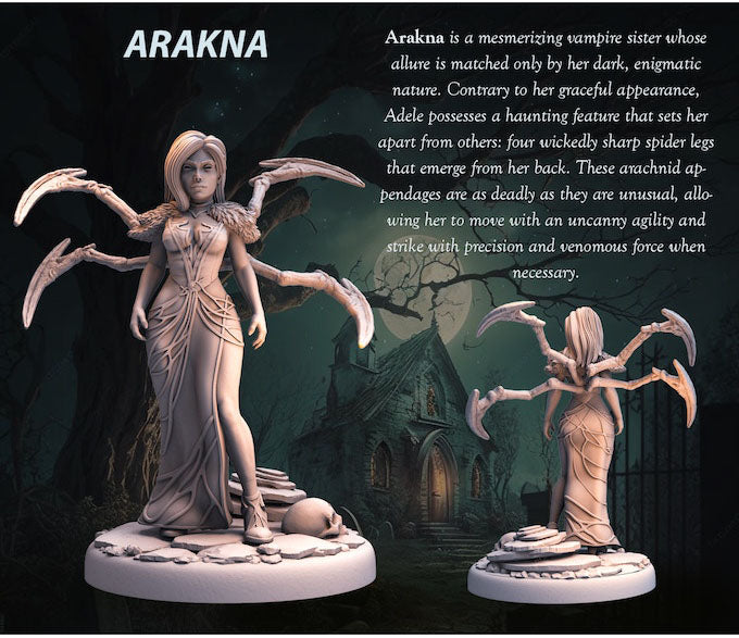 Tabletop Heroes - Arakna the Vampire