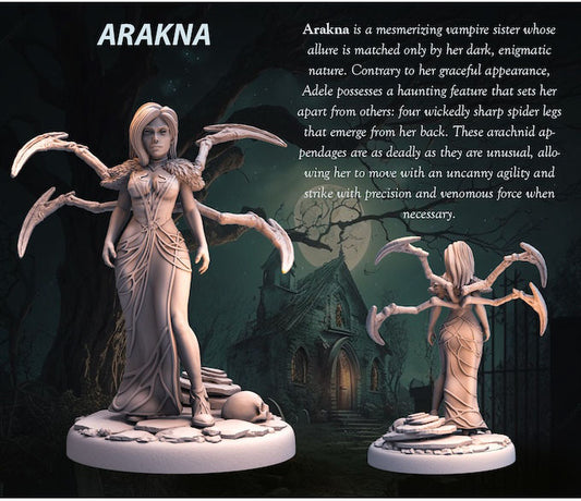 Tabletop Heroes - Arakna the Vampire