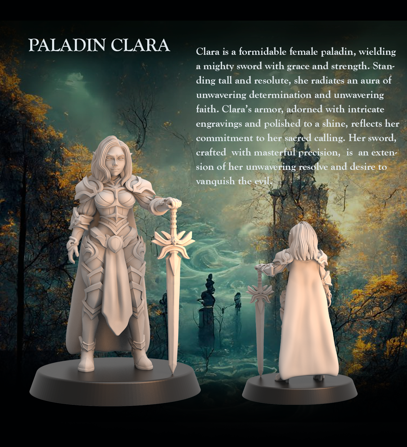 Tabletop Heroes - Clara the paladin