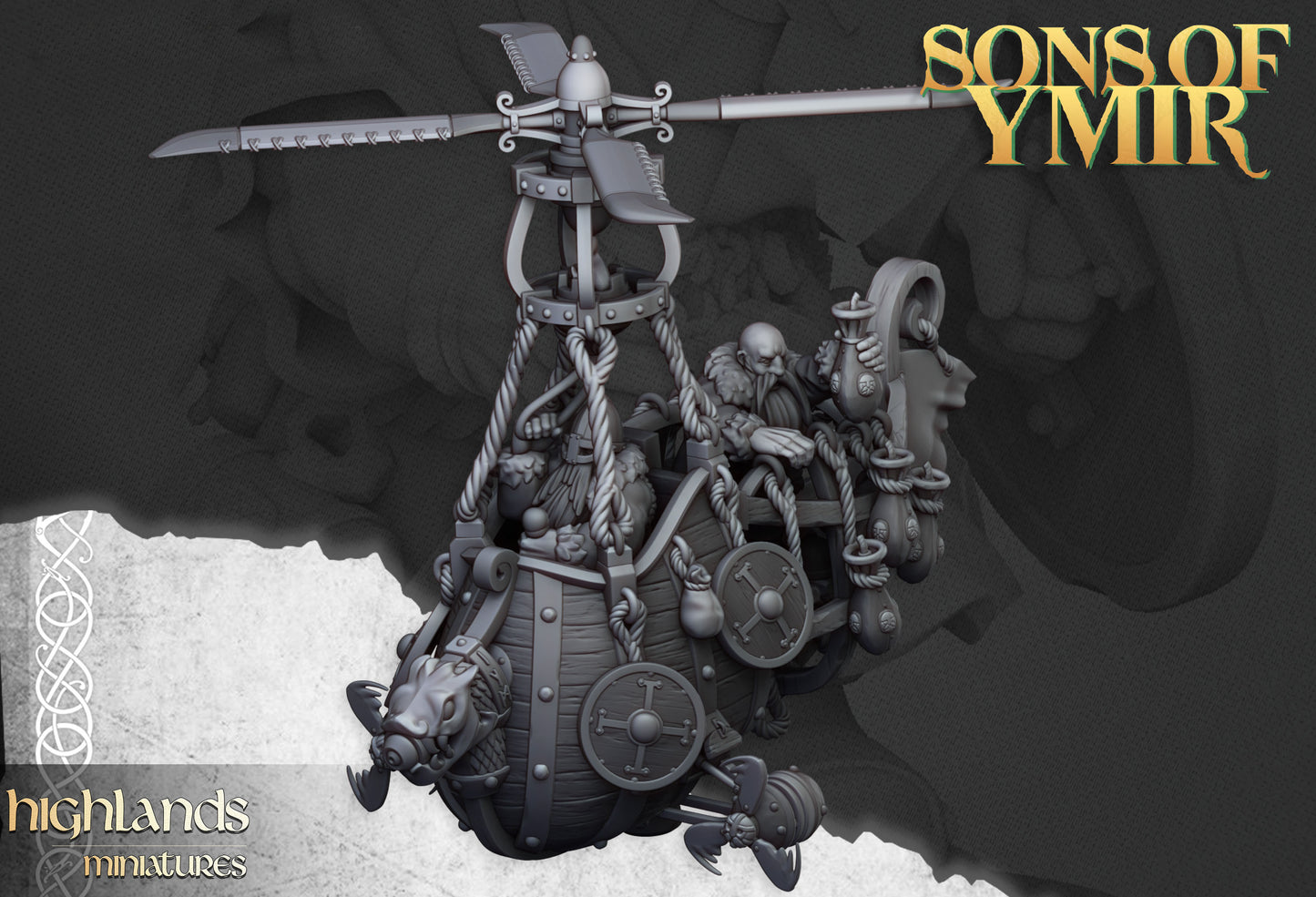 Dwarf Big Helicopter