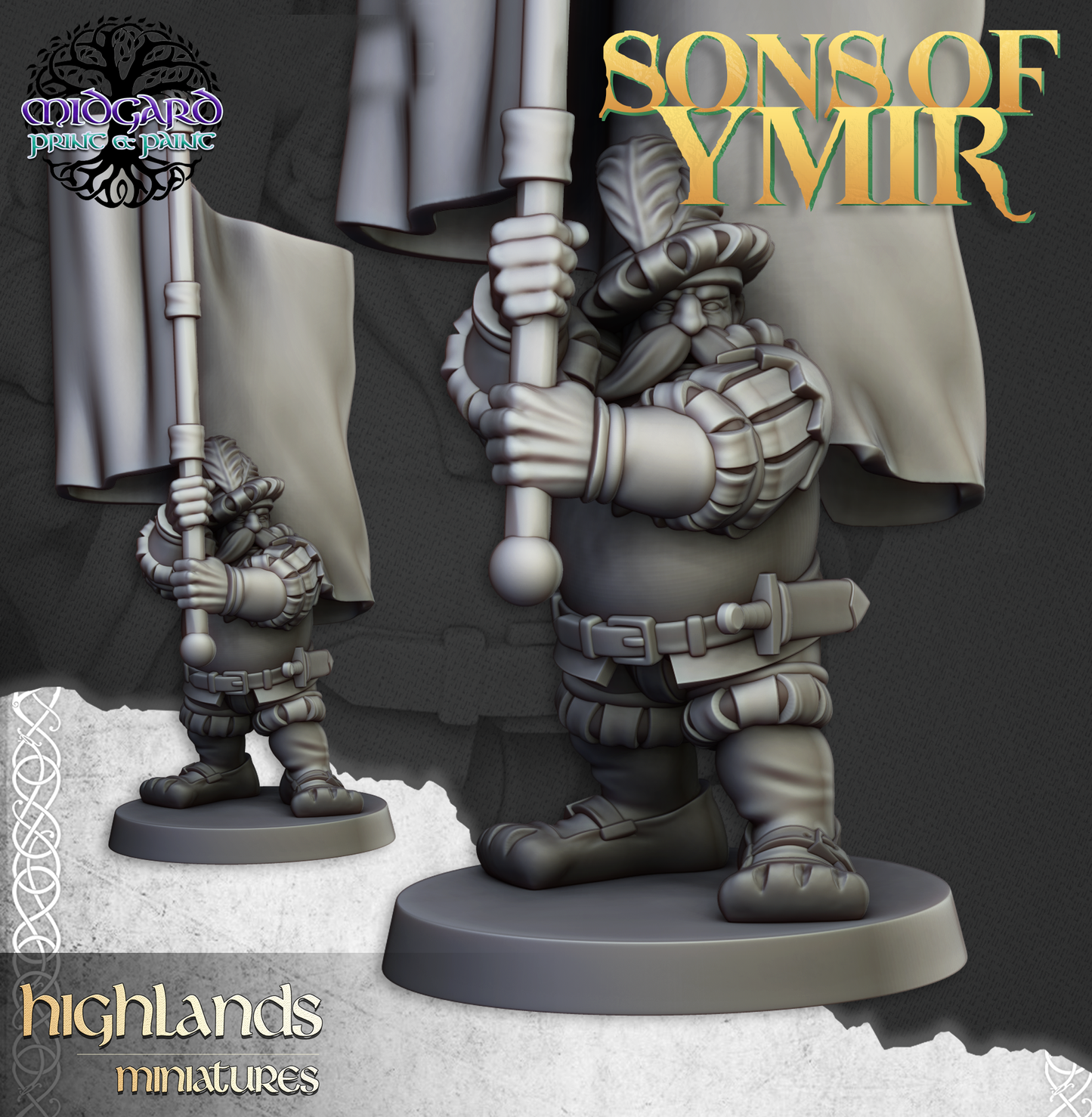 Dwarf Pikemen Command Group