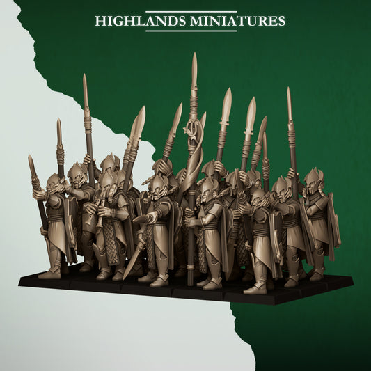 Feral Elves with Spears Unit