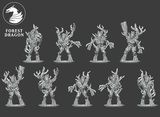 Wood Elves - Greater Forest Spirits Regiment 10MM Scale