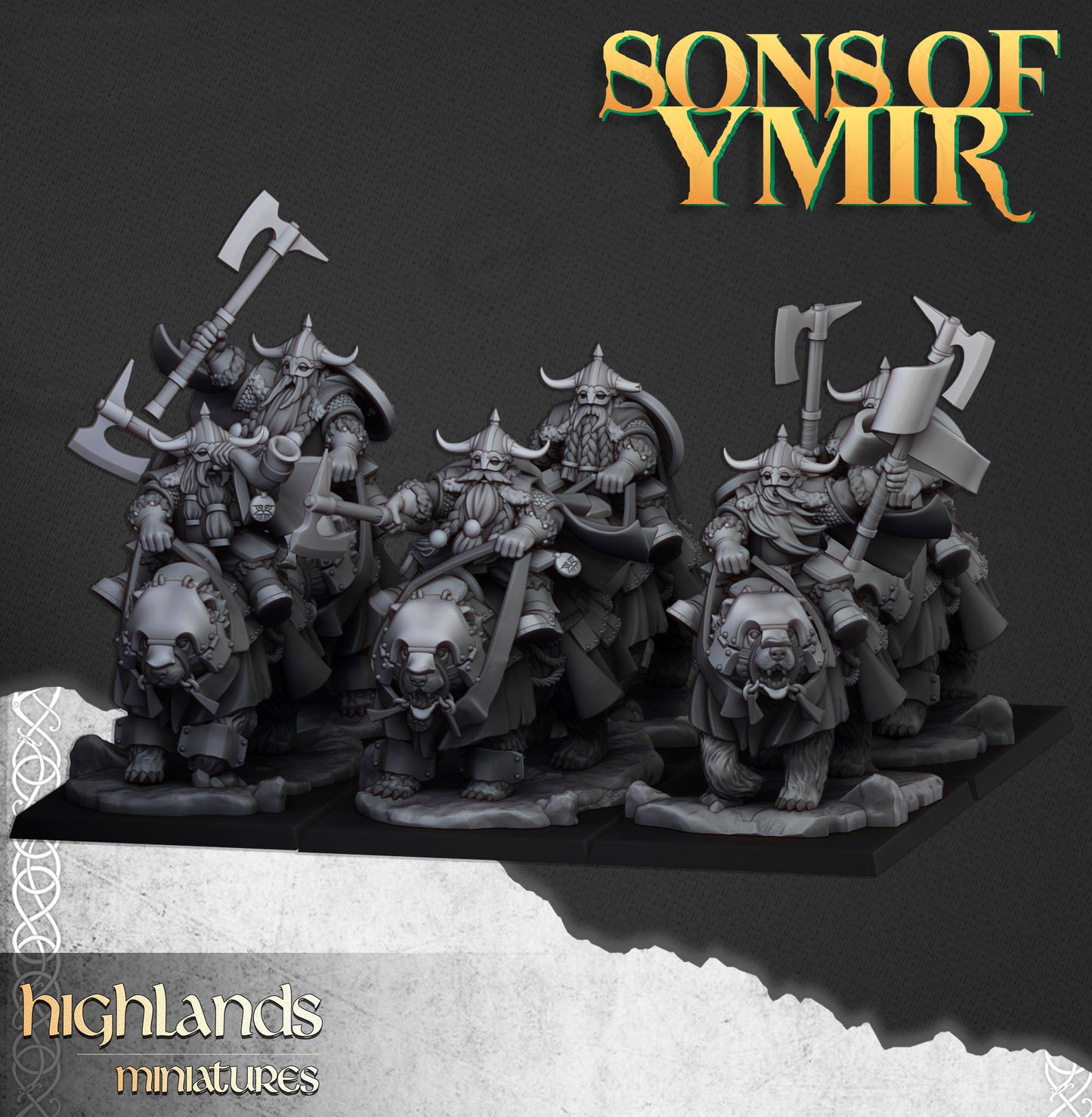 Heavy Mounted Dwarfs with Command