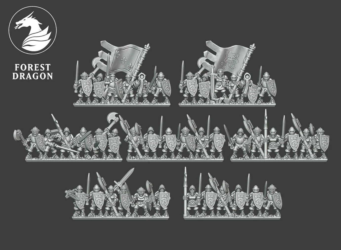 Chivalric Knights - Household Guard 10MM Scale