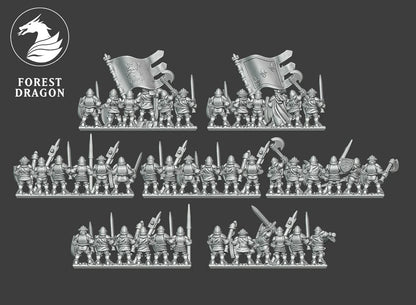 Chivalric Knights - Household Guard 10MM Scale
