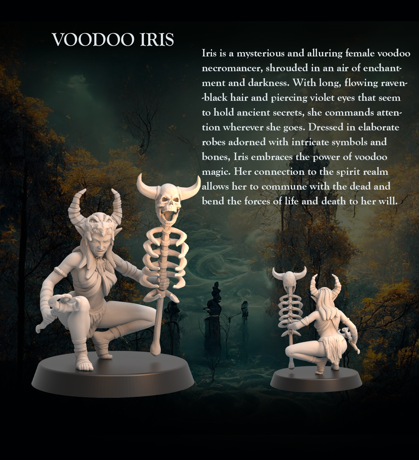 Tabletop Heroes - Iris Voodoo Necromancer