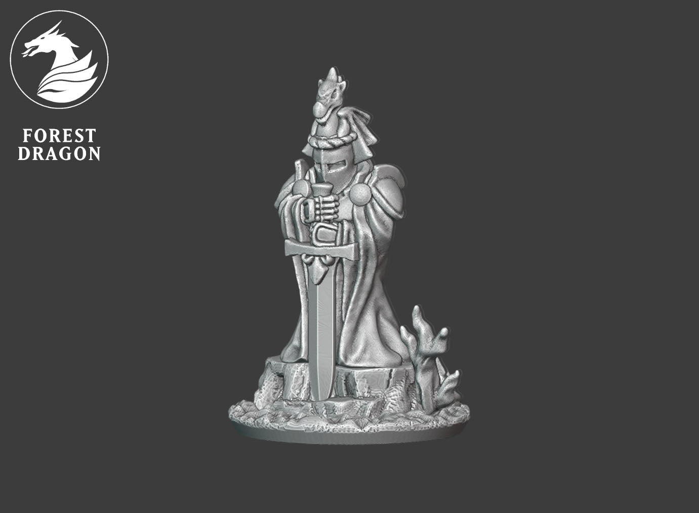 Chivalric Knights - Knight on foot 10MM Scale