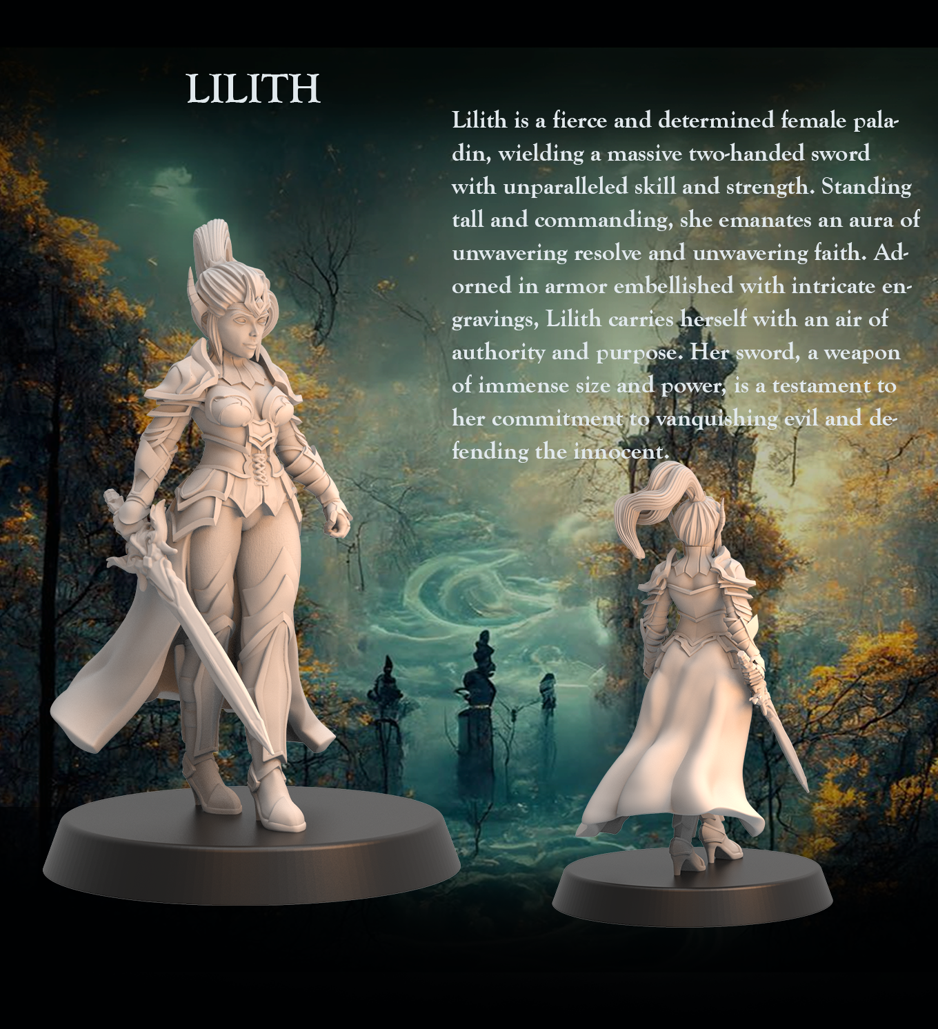 Tabletop Heroes - Lilith the Paladin