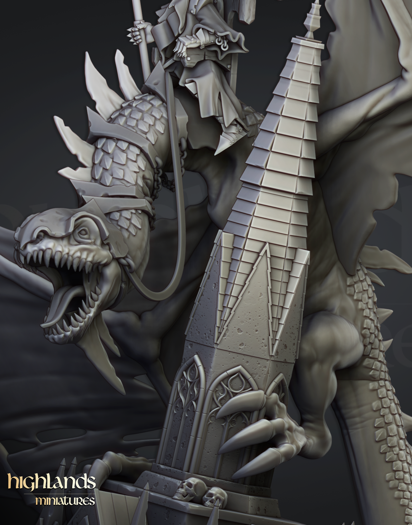 Necromancer on Flying Monster