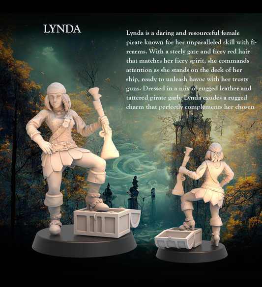 Tabletop Heroes - Lynda the Pirate