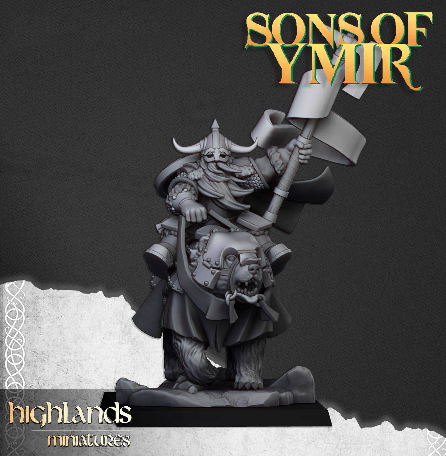 Heavy Mounted Dwarfs with Command