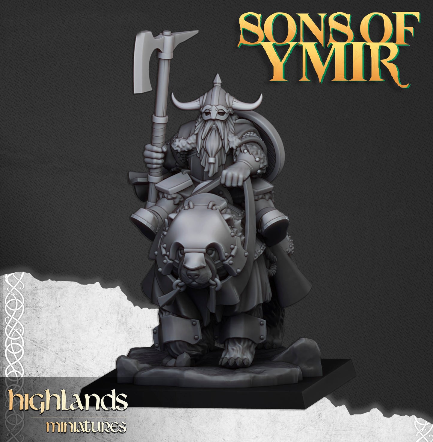 Heavy Mounted Dwarfs with Command