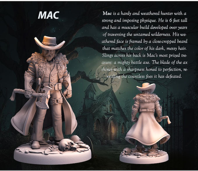 Tabletop Heroes - Mac the Vampire Hunter