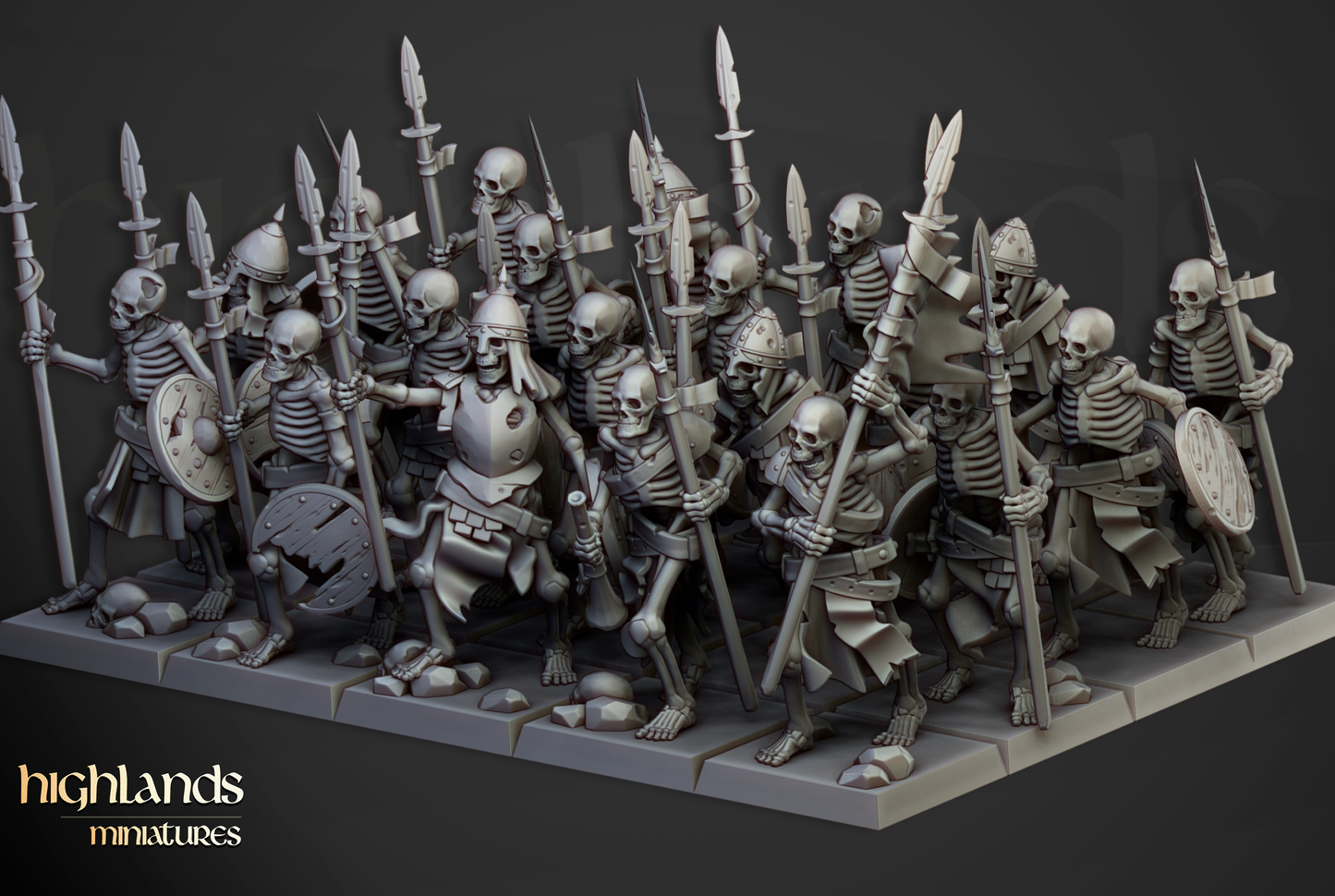 Skeleton Spearmen Rank & File