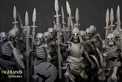 Skeleton Spearmen Command Group