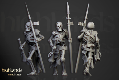 Skeleton Spearmen Command Group