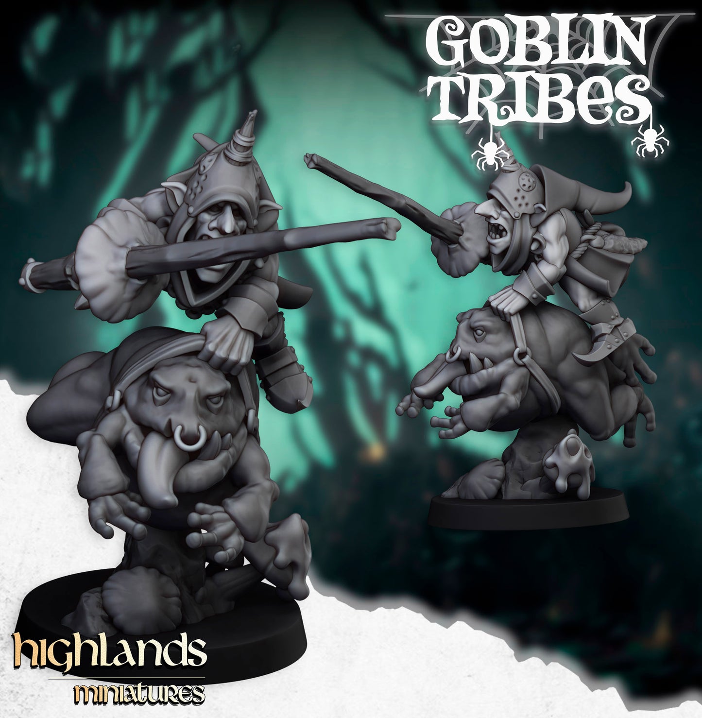Swamp Goblins Mounted with Sticks