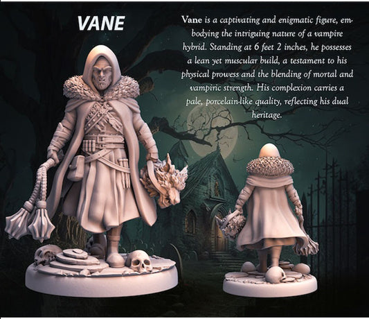 Tabletop Heroes - Vane the Vampire Hybrid