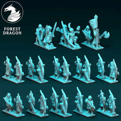 Chivalric Knights - Archers 10MM Scale
