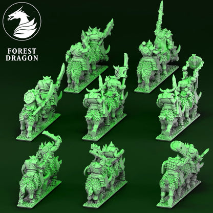 Orcs and Goblins - Orc Boar Riders Heavy Cavalry 10MM Scale