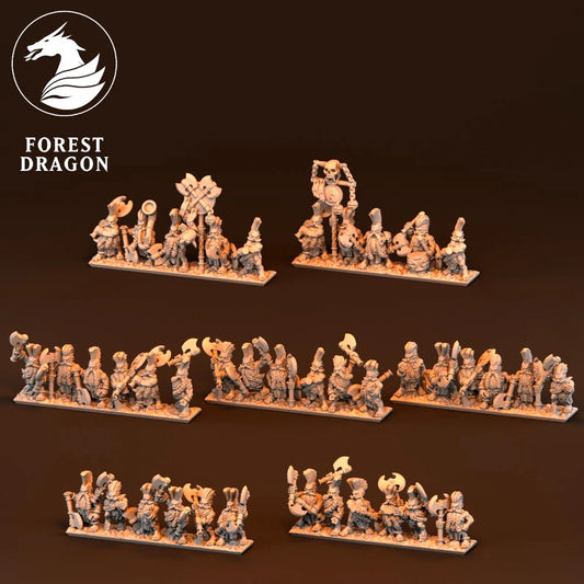 Dwarfs - Berserker Infantry 10MM Scale